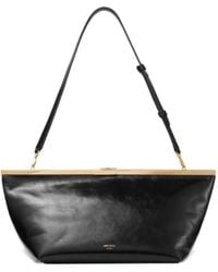 Jimmy Choo - Ganache And Soft Shiny Biker Leather Clutch Bag - Lyst