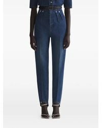 Mugler - Pleated Cigarette Trousers - Lyst