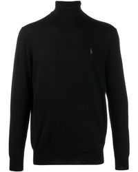 Polo Ralph Lauren Knit fabric boots - Noir