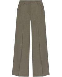 KENZO - Wide-Leg Wool Trousers - Lyst