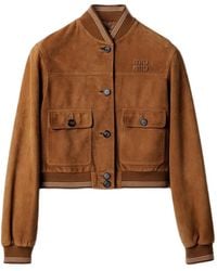 Miu Miu - Patch Pocket Jacket - Lyst