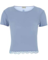 Magda Butrym - Lace-Trim T-Shirt - Lyst