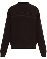 Loewe - Pull En Maille Côtelée À Détails De Zips - Lyst