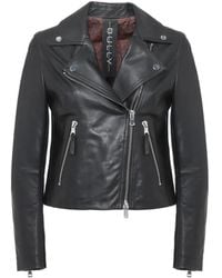 Bully - Biker Leather Jacket - Lyst