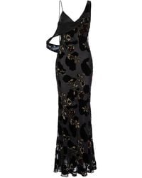 V:PM ATELIER - Lucya Floral-Devoré Maxi Dress - Lyst