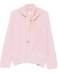 IVORY PARIS - Tie-Detail Sweater - Lyst