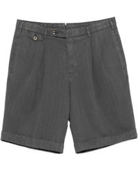 PT Torino - Short À Plis Et À Revers - Lyst