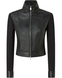 Pinko - Jas Met Leren Vlakken - Lyst