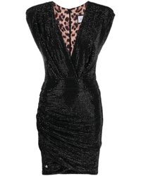Philipp Plein - Crystal-Embellished Mini Dress - Lyst