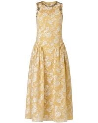 Cinq À Sept - Robe Mi-Longue Florence À Fleurs En Jacquard Et Ornements De Cristaux - Lyst