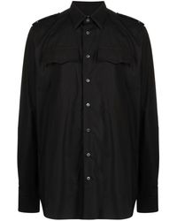 Raf Simons - Button-up Cotton Shirt - Lyst