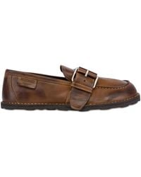 Moschino - Buckle-Detailed Leather Loafers - Lyst