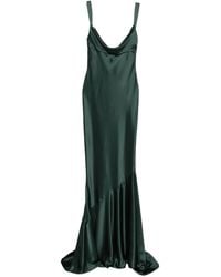 retroféte - Vinicia Maxi-Jurk Met Ruches En Col - Lyst