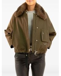 VALENTINI 1972 - Faux-Fur Collar Drawstring Jacket - Lyst