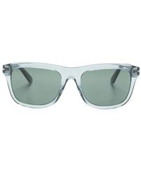 Gucci - Logo-Print Square-Frame Sunglasses - Lyst