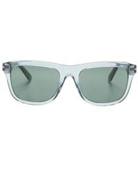 Gucci - Eckige Sonnenbrille Mit Logo-Print - Lyst