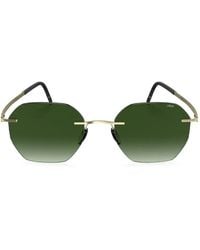 Silhouette - Lunettes De Soleil À Monture Géométrique - Lyst