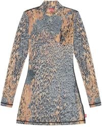 DIESEL - D-Eleo Abstract-Print Minidress - Lyst
