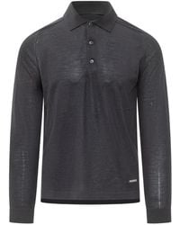 Premiata - Wool And Silk Long-Sleeve Polo Shirt - Lyst