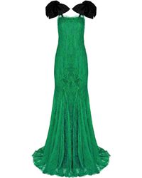 Nina Ricci - Bow-embellished Lace Gown - Lyst