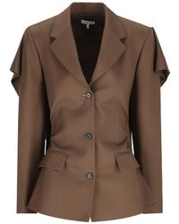 Loewe - Cut-Out Draped Blazer - Lyst