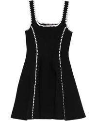 Maje - Scalloped-Knitted Midi Dress - Lyst