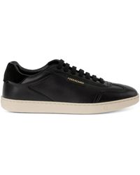 Ferragamo - Low-Top Leather Sneakers - Lyst