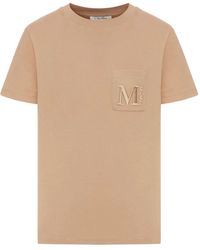 Max Mara - Logo-Embroidered Cotton T-Shirt - Lyst