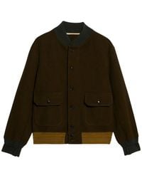 Fortela - Button Bomber Jacket - Lyst