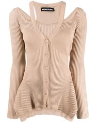 ANDREADAMO - Geribbeld Vest - Lyst