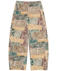 Bimba Y Lola - Barrel Graphic-Print Trousers - Lyst