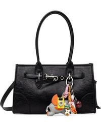 Silvian Heach - Crinkled-Effect Charm-Detail Tote Bag - Lyst