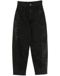 Liu Jo - Balloon Pants With Micro Rhinestones - Lyst