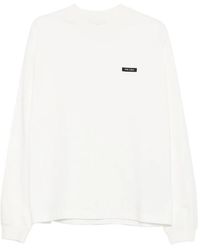 Prada - Logo-Patch Long-Sleeve T-Shirt - Lyst