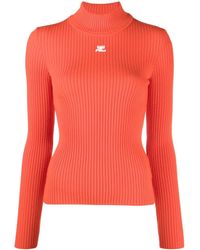 Courreges - Pull À Patch Logo - Lyst