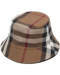 Burberry - Check Cotton-canvas Bucket Hat - Lyst