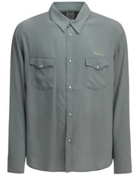 Visvim - Camicia Western Meridian Con Logo - Lyst