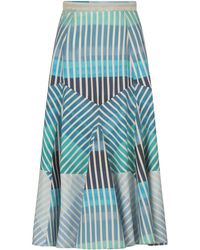 Silvia Tcherassi - Madaini Striped Cotton Skirt - Lyst