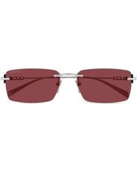 Gucci - Rimless Rectangle-Frame Sunglasses - Lyst