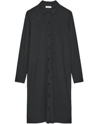 Marc O' Polo - Buttoned Long-Sleeve Midi Dress - Lyst