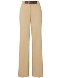 Tory Burch - Belted Cotton Trousers - Lyst