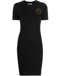 Versace Jeans Couture - Vエンブレム Tシャツワンピース - Lyst