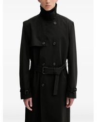 HUGO - Maluk Belted Double-Breasted Trench Coat - Lyst