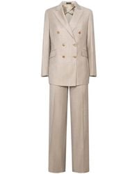 Franzese Collection - Lady Diana Double-Breasted Pinstripe Suit - Lyst