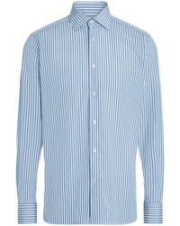 ZEGNA - Centoventimila ストライプコットンシャツ - Lyst