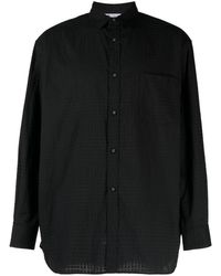 White Mountaineering - Patterned Jacquard Long-sleeve Shirt - Lyst