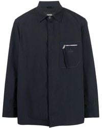 Fendi - Hemdjacke Mit Reißverschlusstasche - Lyst