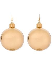 Moschino - Pendientes con forma de esfera - Lyst