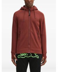C.P. Company - Hoodie Met Rits En Goggle-Capuchon - Lyst