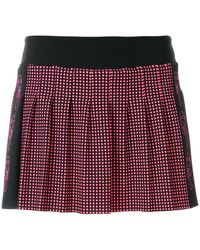 Fendi X Karl Lagerfeld Karlito-appliqué Pleated Skirt - Black